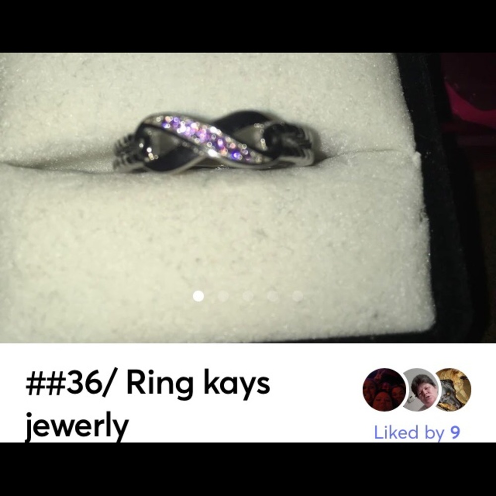 Infinity ring amethyst